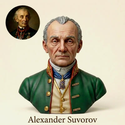 Alexander Suvorov 3D Printable Bust