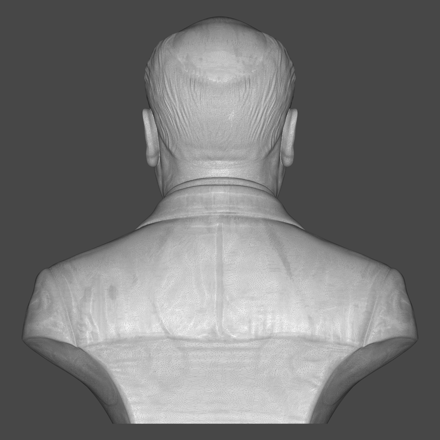 Alfred Hitchcock 3D Printable Bust 3D Model