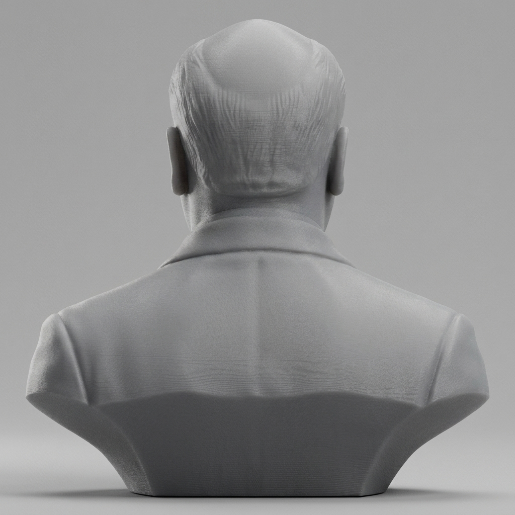 Alfred Hitchcock 3D Printable Bust 3D Model