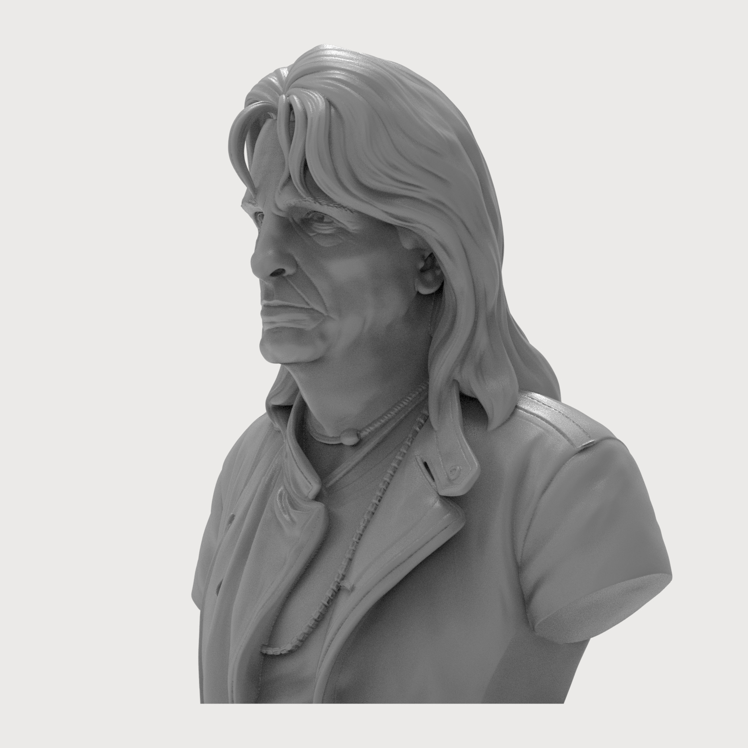 Alice Cooper 3D Printable Bust 3D Model