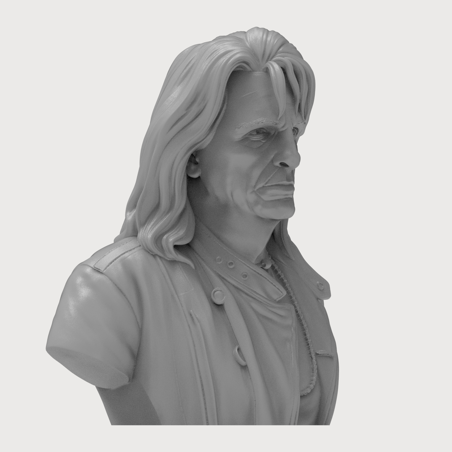 Alice Cooper 3D Printable Bust 3D Model