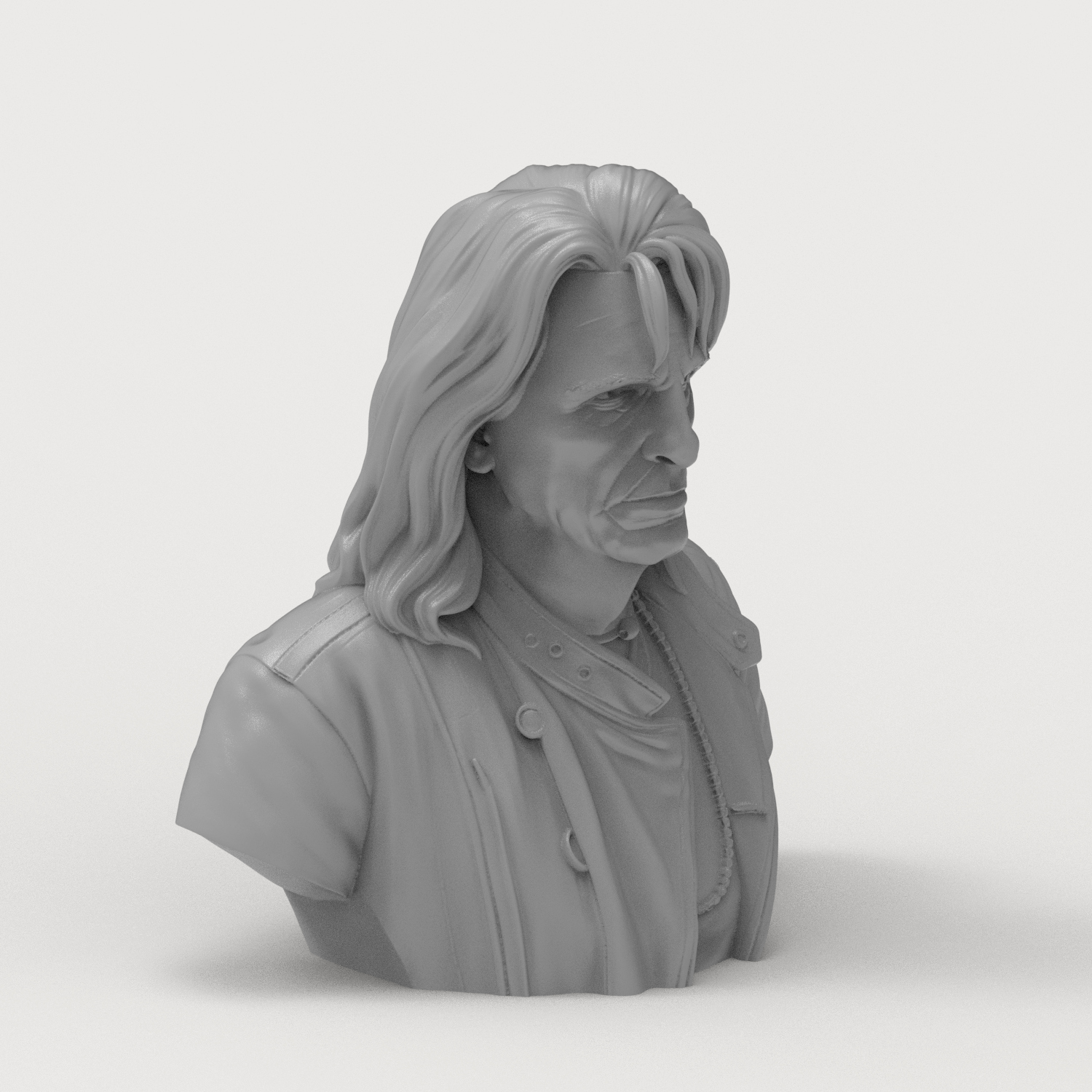 Alice Cooper 3D Printable Bust 3D Model