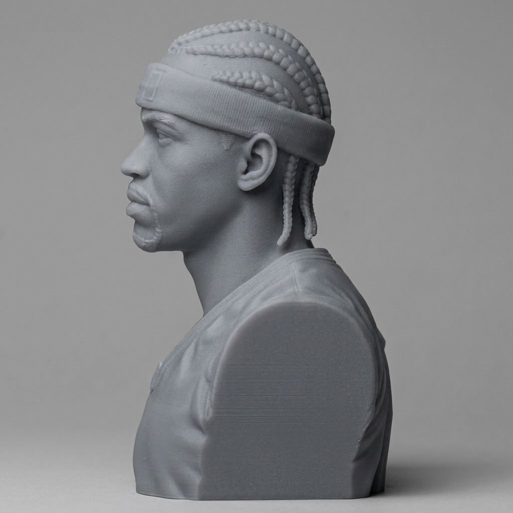 Allen Iverson 3D Printable Bust 3D Model