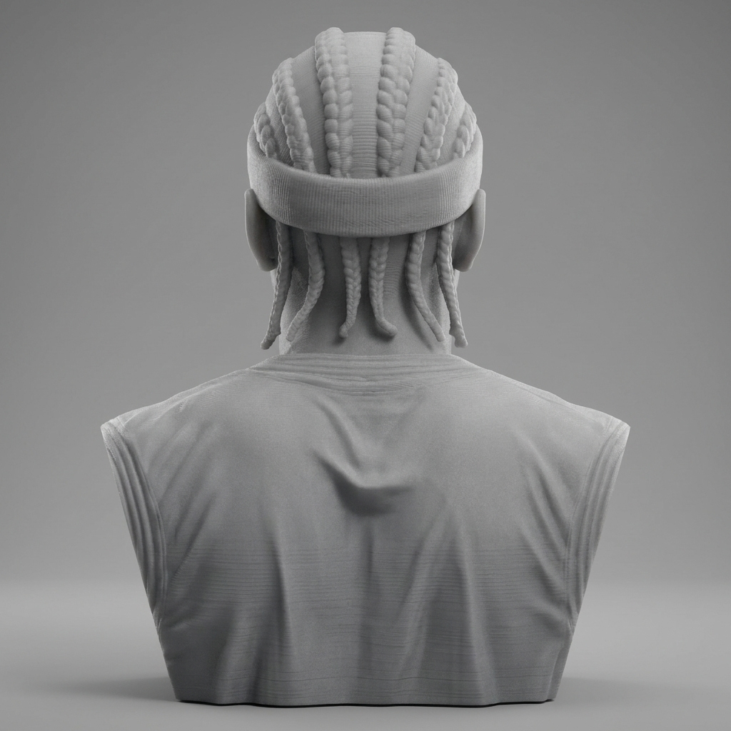Allen Iverson 3D Printable Bust 3D Model