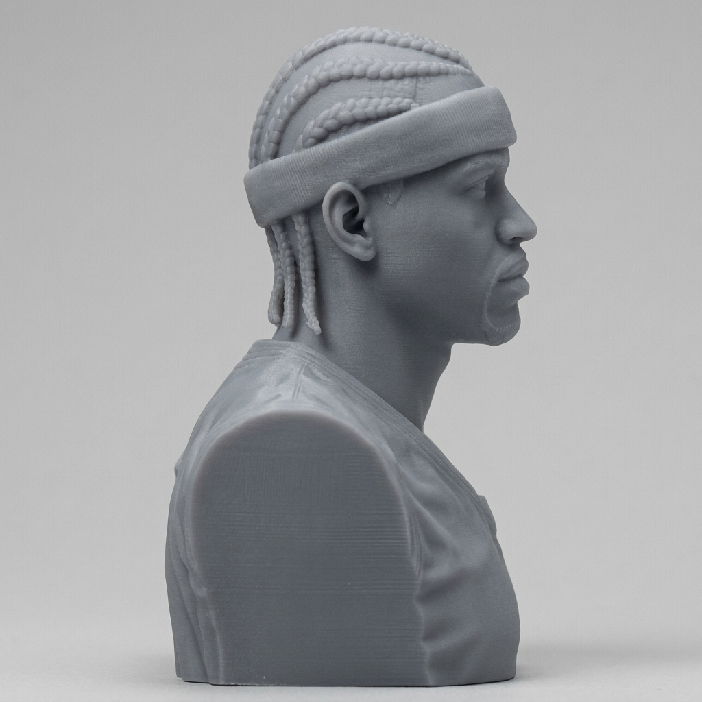 Allen Iverson 3D Printable Bust 3D Model