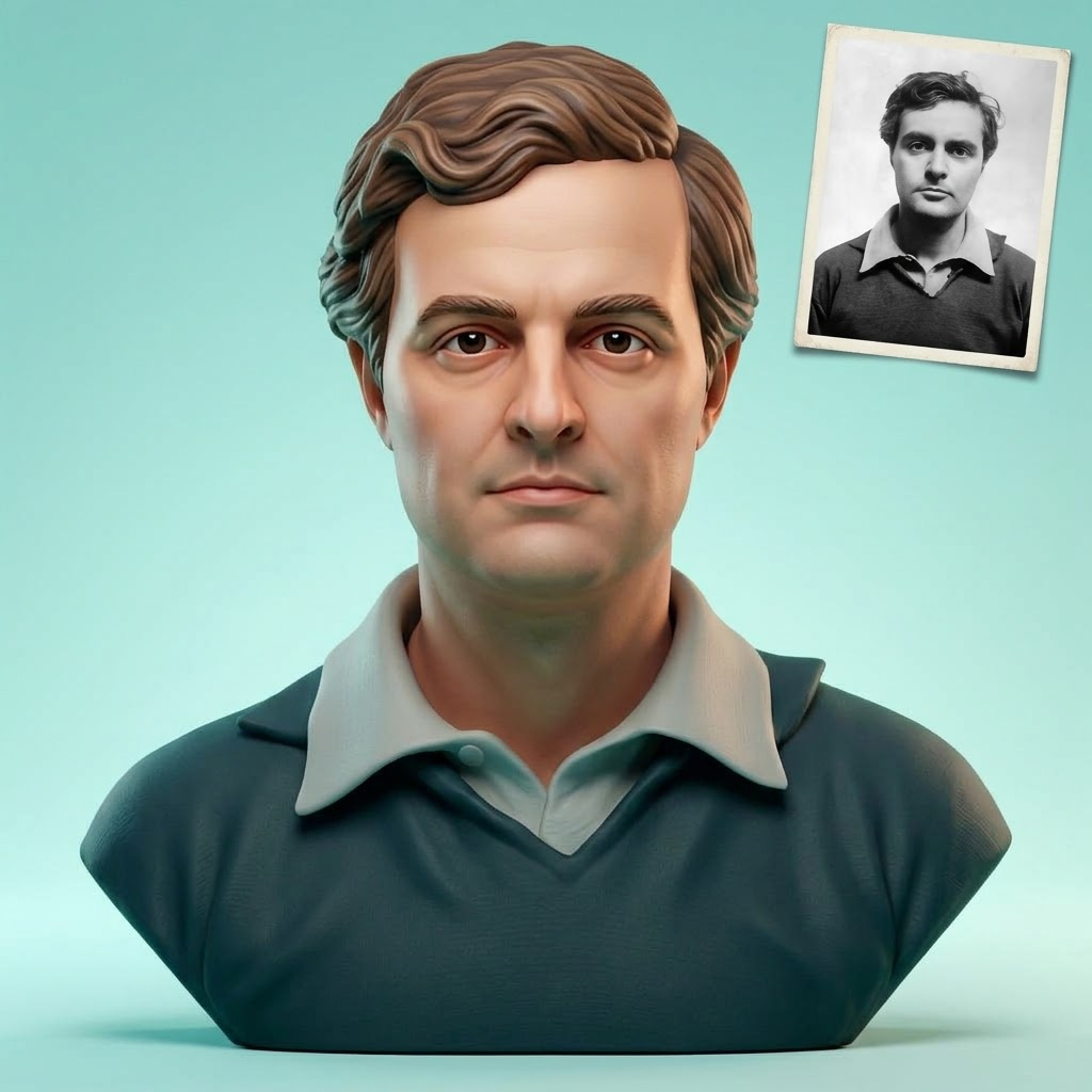 Amedeo Modigliani 3D Printable Bust 3D Model
