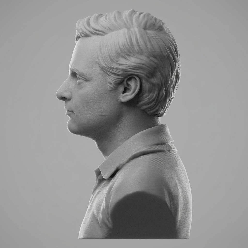 Amedeo Modigliani 3D Printable Bust 3D Model