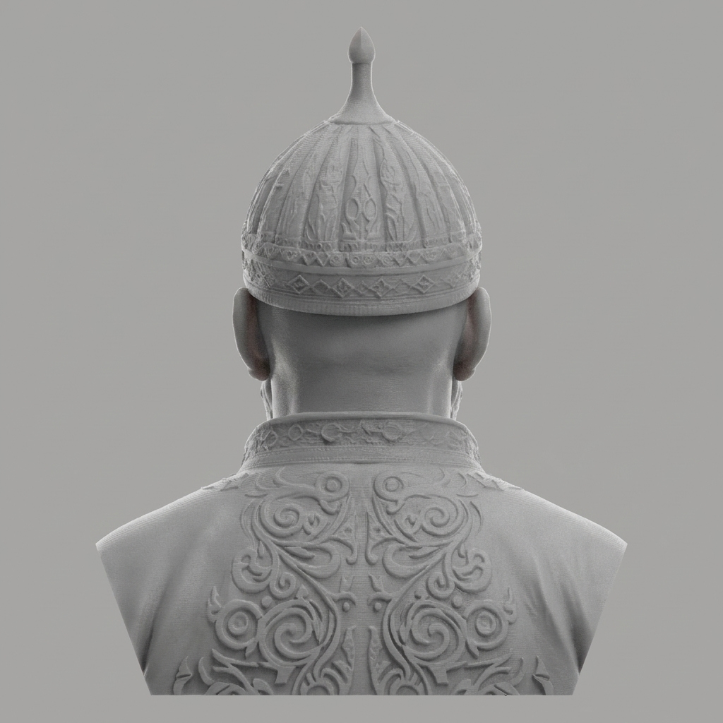 Amir Timur Tamerlane 3D Printable Bust 3D Model