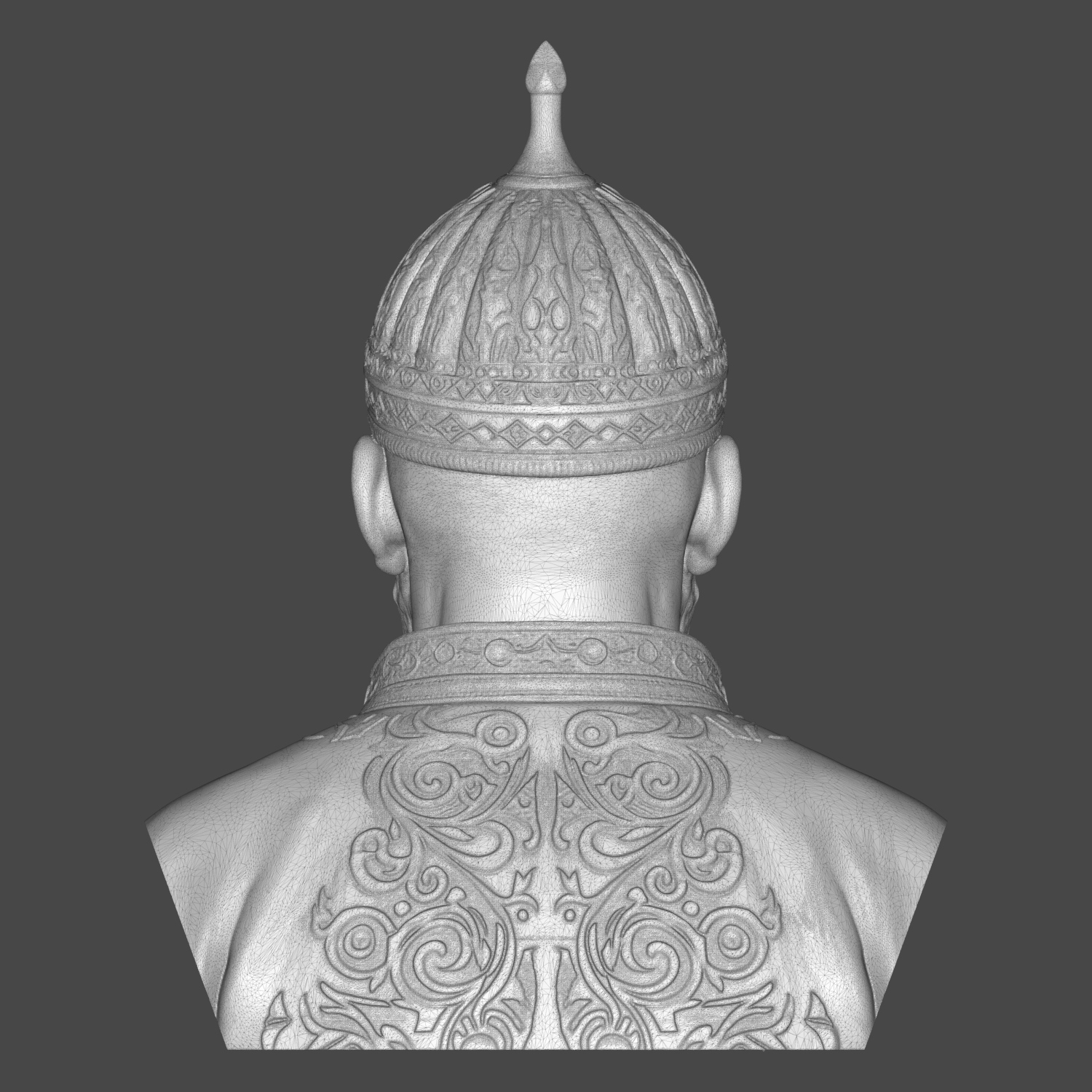Amir Timur Tamerlane 3D Printable Bust 3D Model