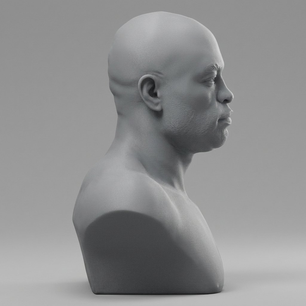 Anderson Silva UFC Fighter 3d Printable Bust 3D Model