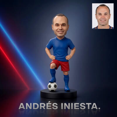 Andrés Iniesta Footballer Figurine 3D Print Model