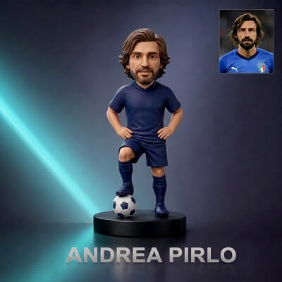 Andrea Pirlo Footballer Figurine 3D Print Model