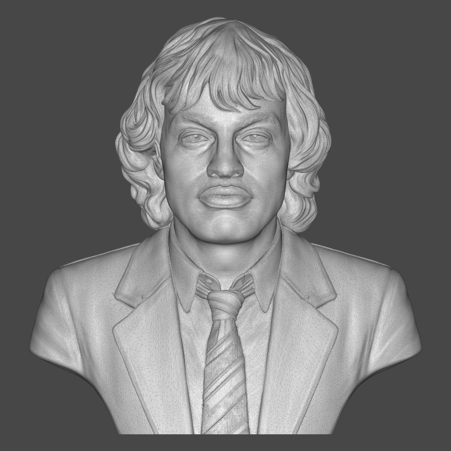 Angus Young 3D Printable Bust 3D Model