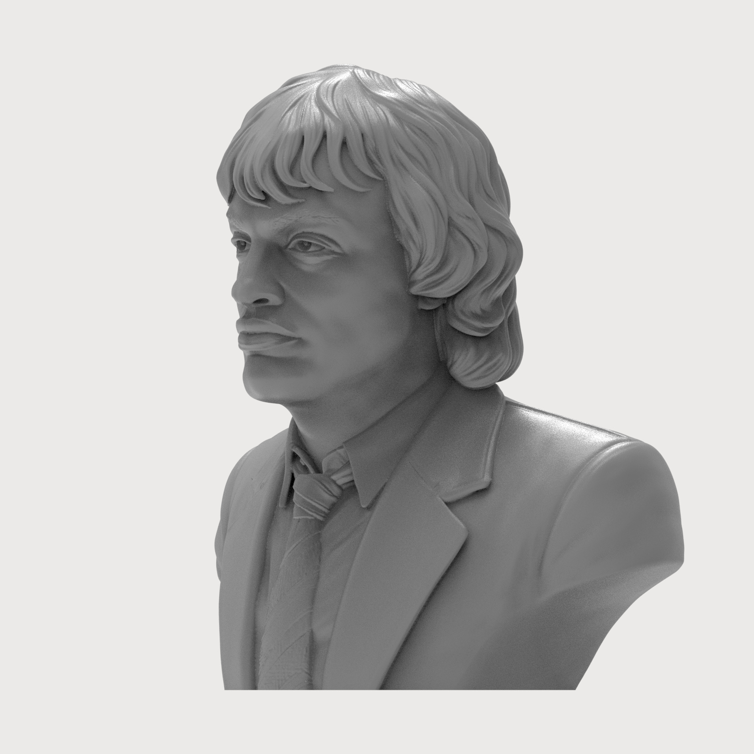 Angus Young 3D Printable Bust 3D Model