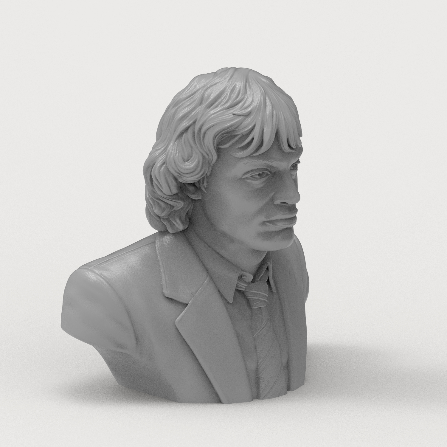 Angus Young 3D Printable Bust 3D Model