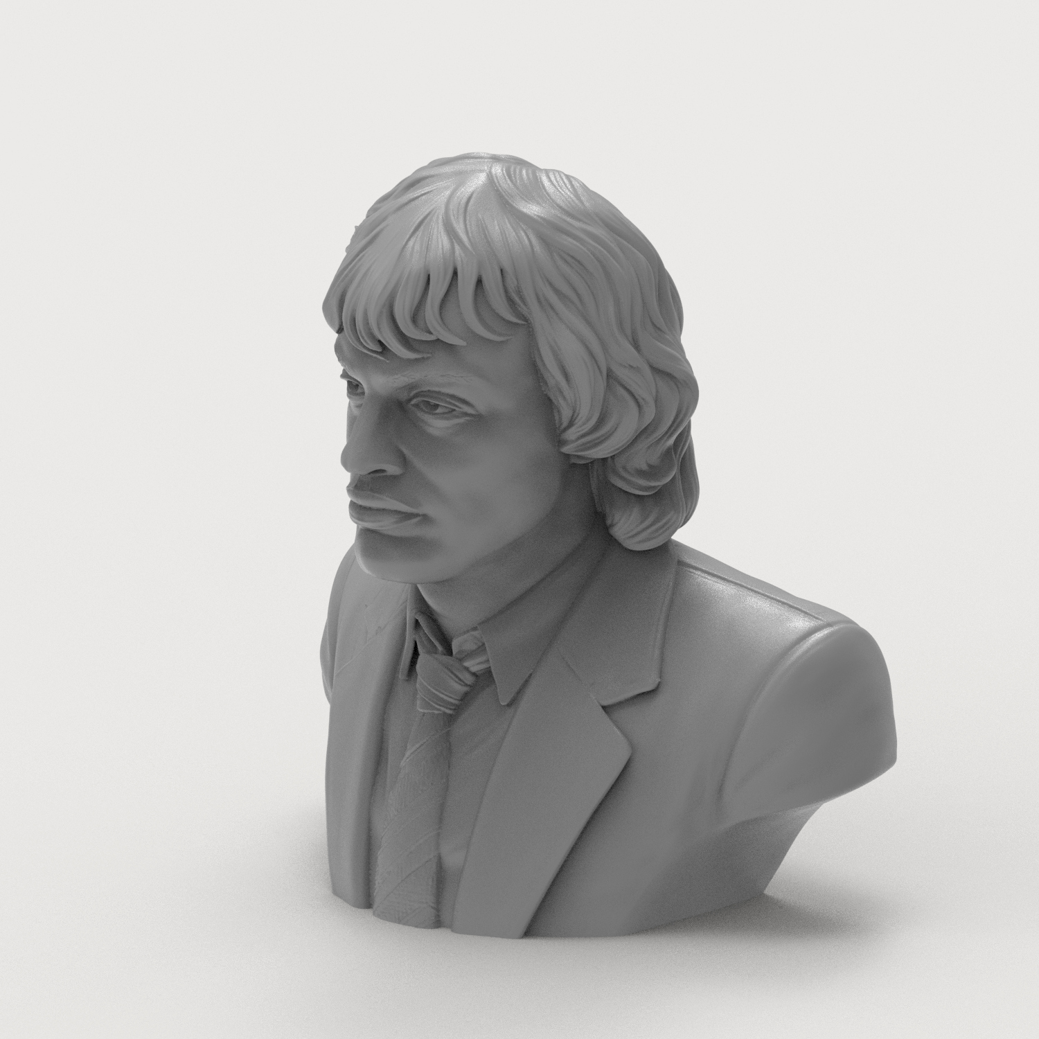 Angus Young 3D Printable Bust 3D Model