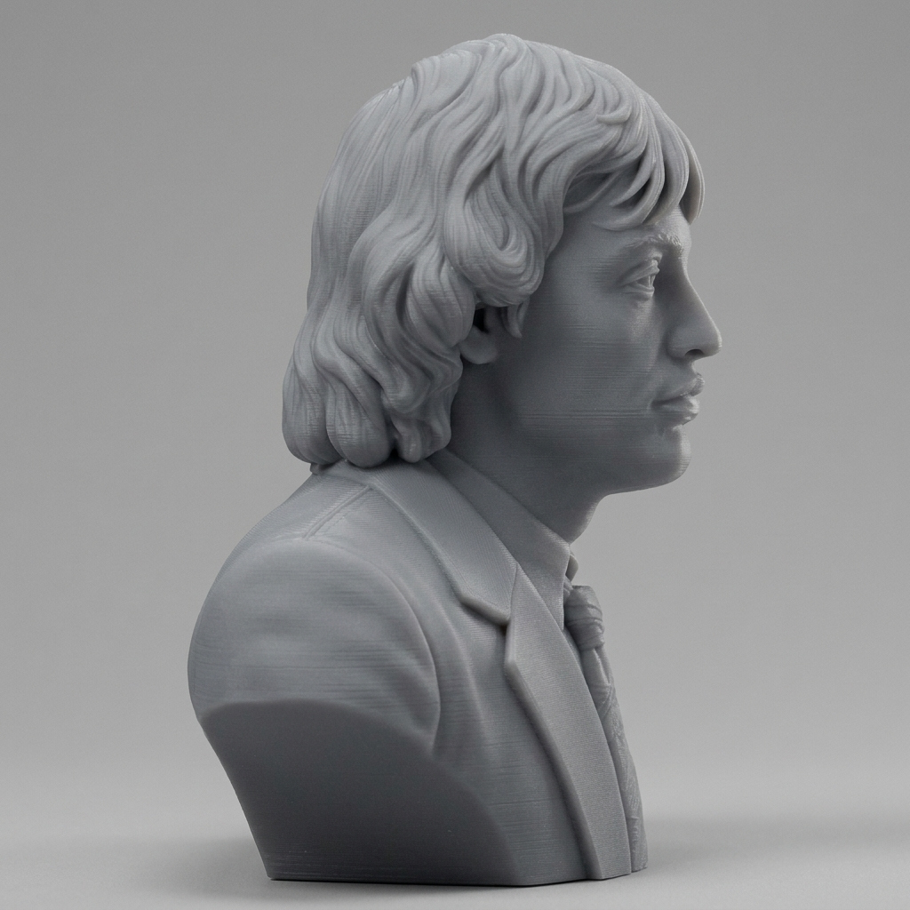 Angus Young 3D Printable Bust 3D Model