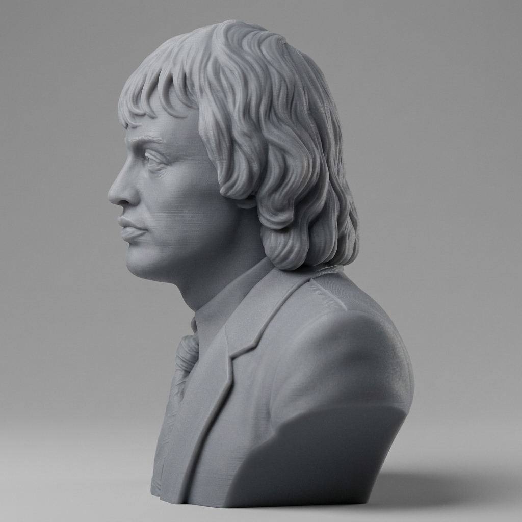 Angus Young 3D Printable Bust 3D Model