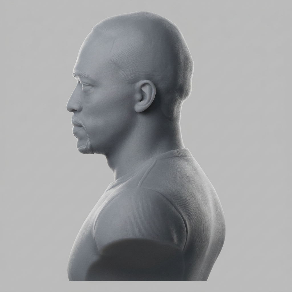 Anthony Mackie 3D Printable Bust 3D Model