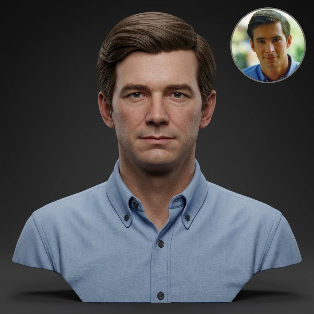 Anthony Perkins 3D Printable Bust 3D Model