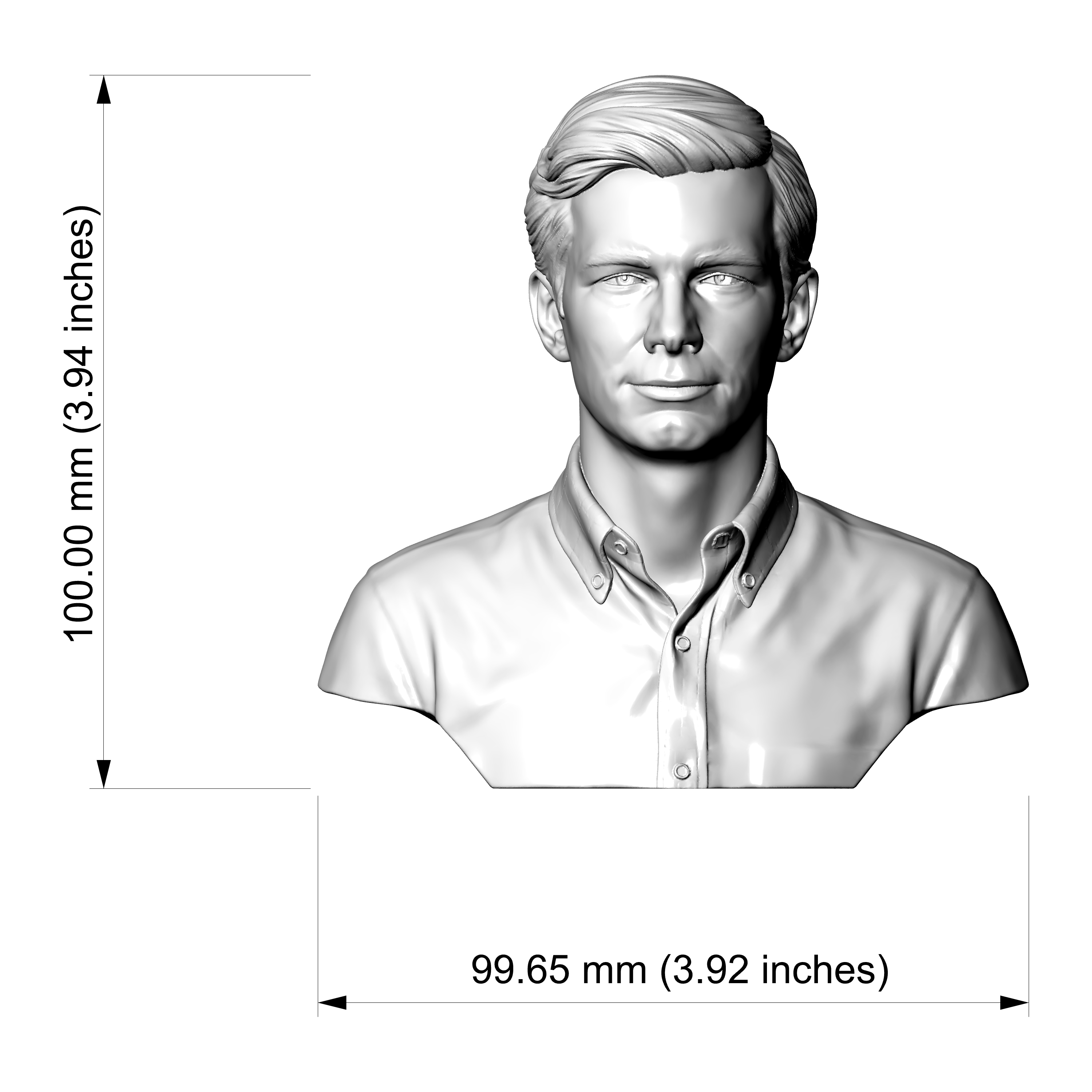 Anthony Perkins 3D Printable Bust 3D Model