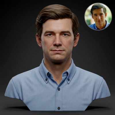 Anthony Perkins 3D Printable Bust