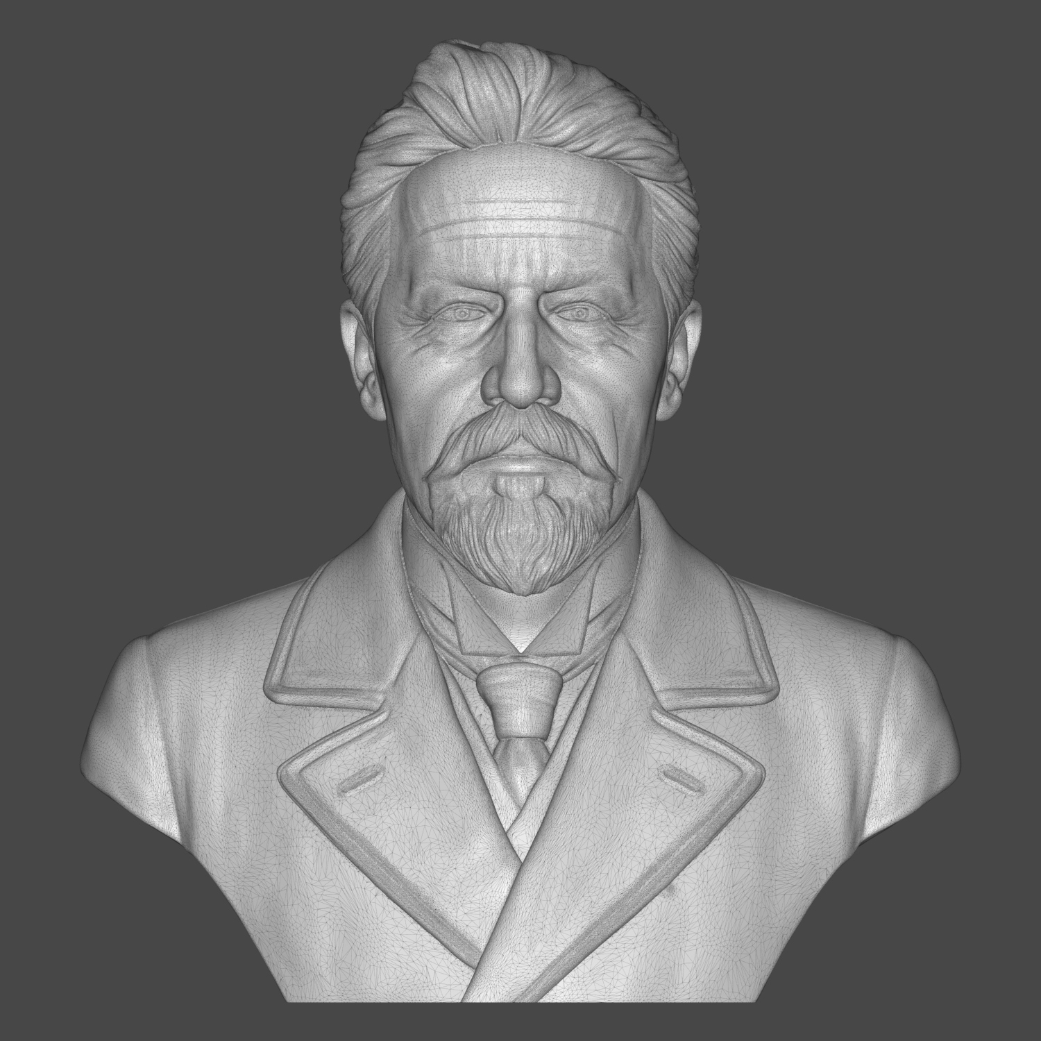Anton Chekhov 3D Printable Bust 3D Model