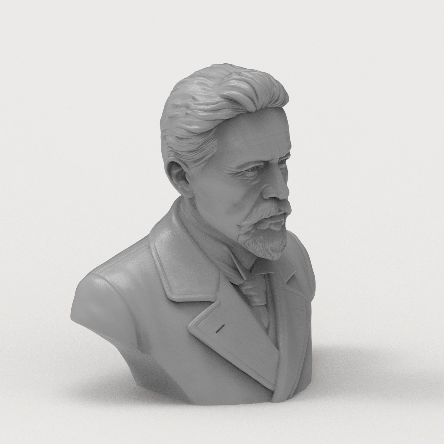 Anton Chekhov 3D Printable Bust 3D Model