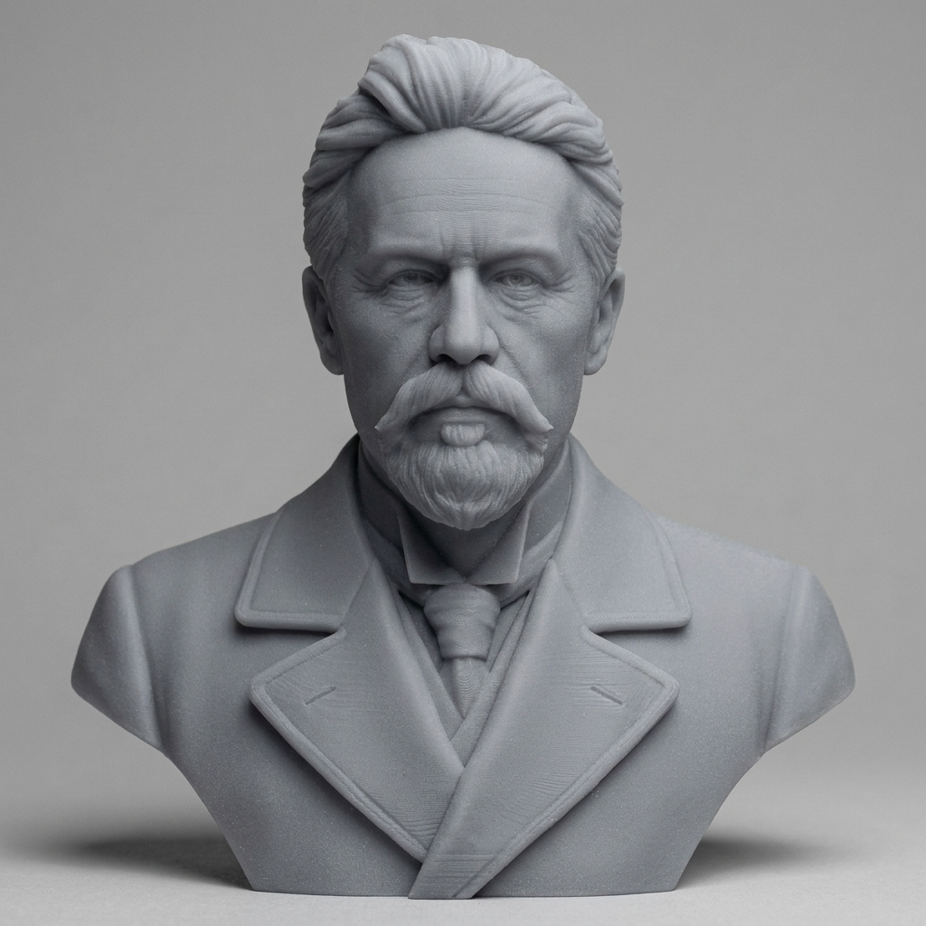 Anton Chekhov 3D Printable Bust 3D Model
