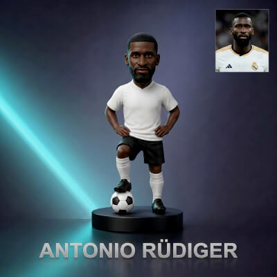 Antonio Rüdiger Football Player Figurine 3D Print Model