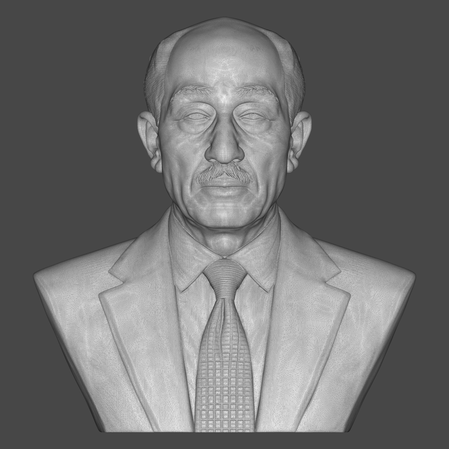 Anwar Sadat 3D Printable Bust 3D Model