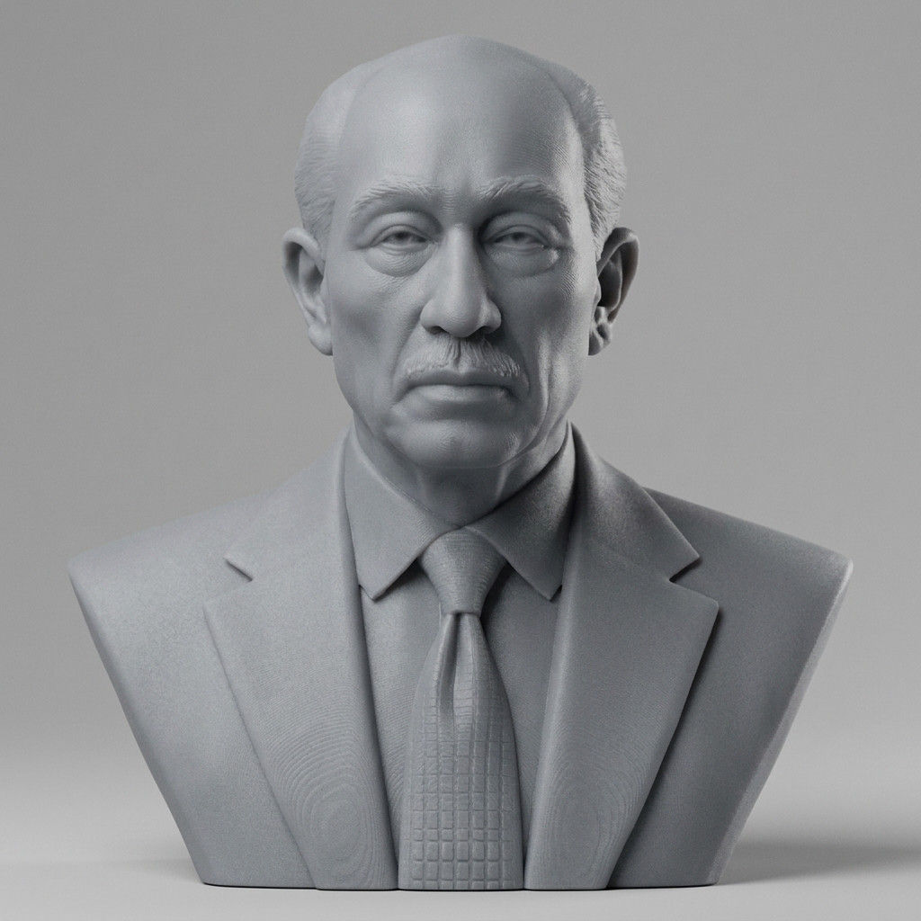 Anwar Sadat 3D Printable Bust 3D Model
