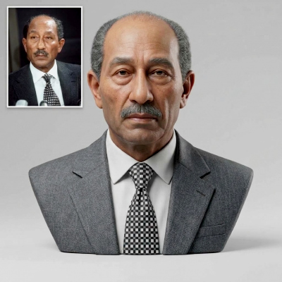 Anwar Sadat 3D Printable Bust