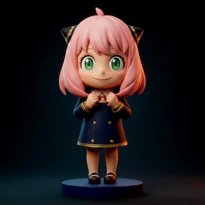Anya Forger Chibi 3d Printable Figurine