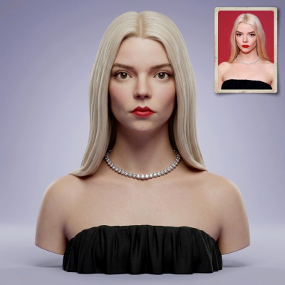 Anya Taylor-Joy Portrait Bust
