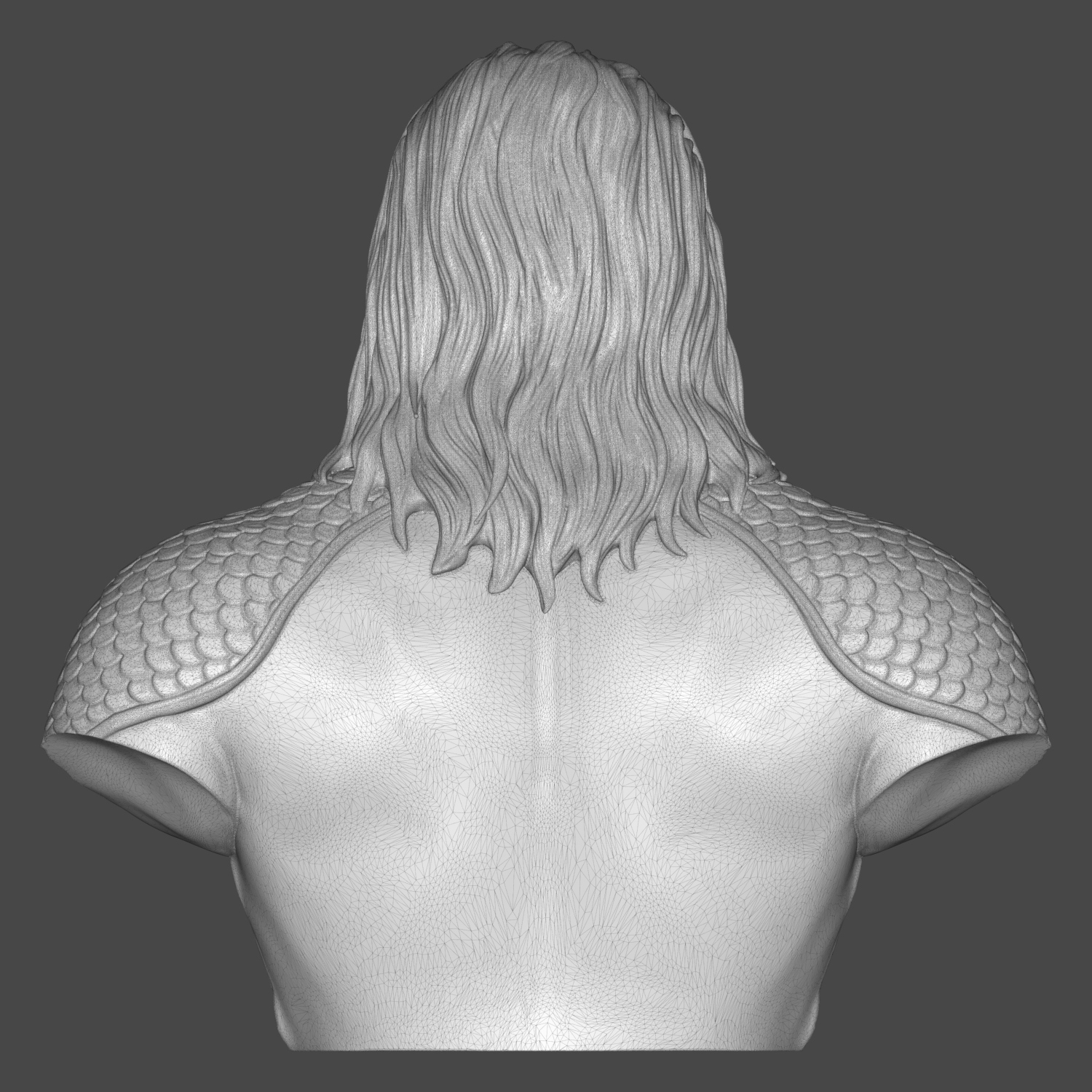 Aquaman 3D Printable Bust 3D Model