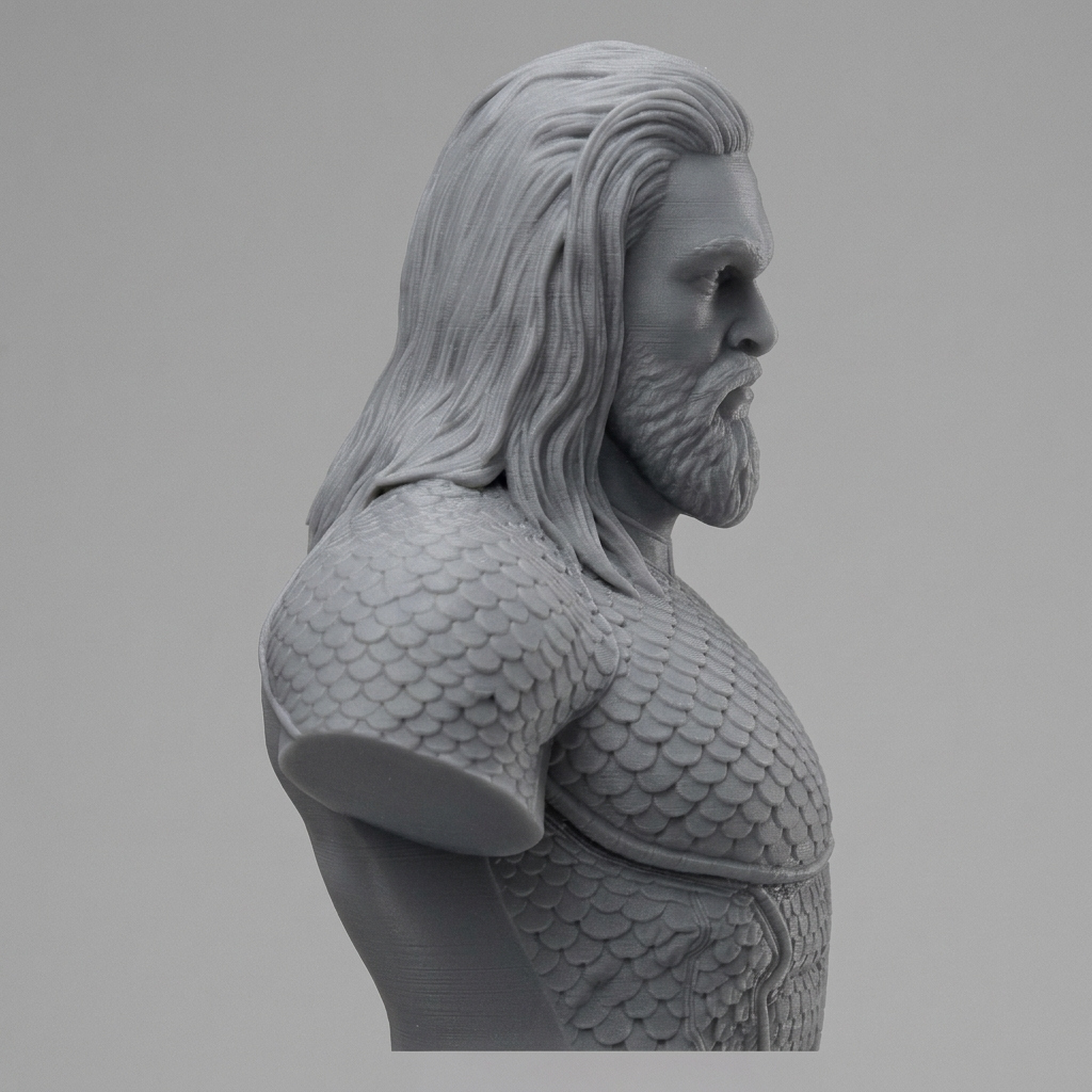 Aquaman 3D Printable Bust 3D Model