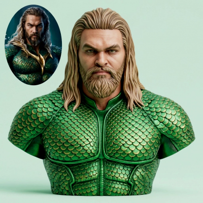 Aquaman 3D Printable Bust