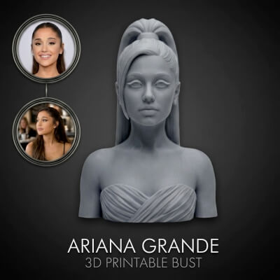 Ariana Grande 3D Printable Bust