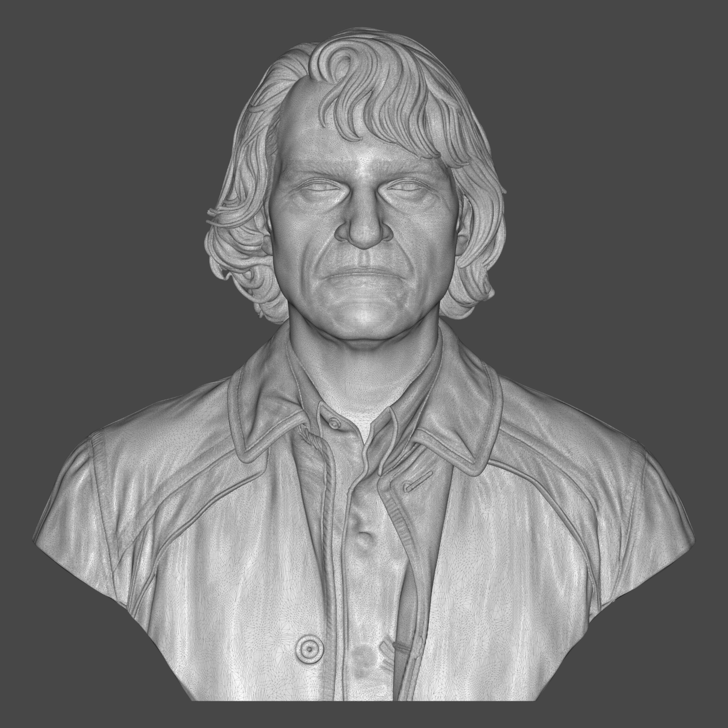 Arthur Fleck Joker 3D Printable Bust 3D Model