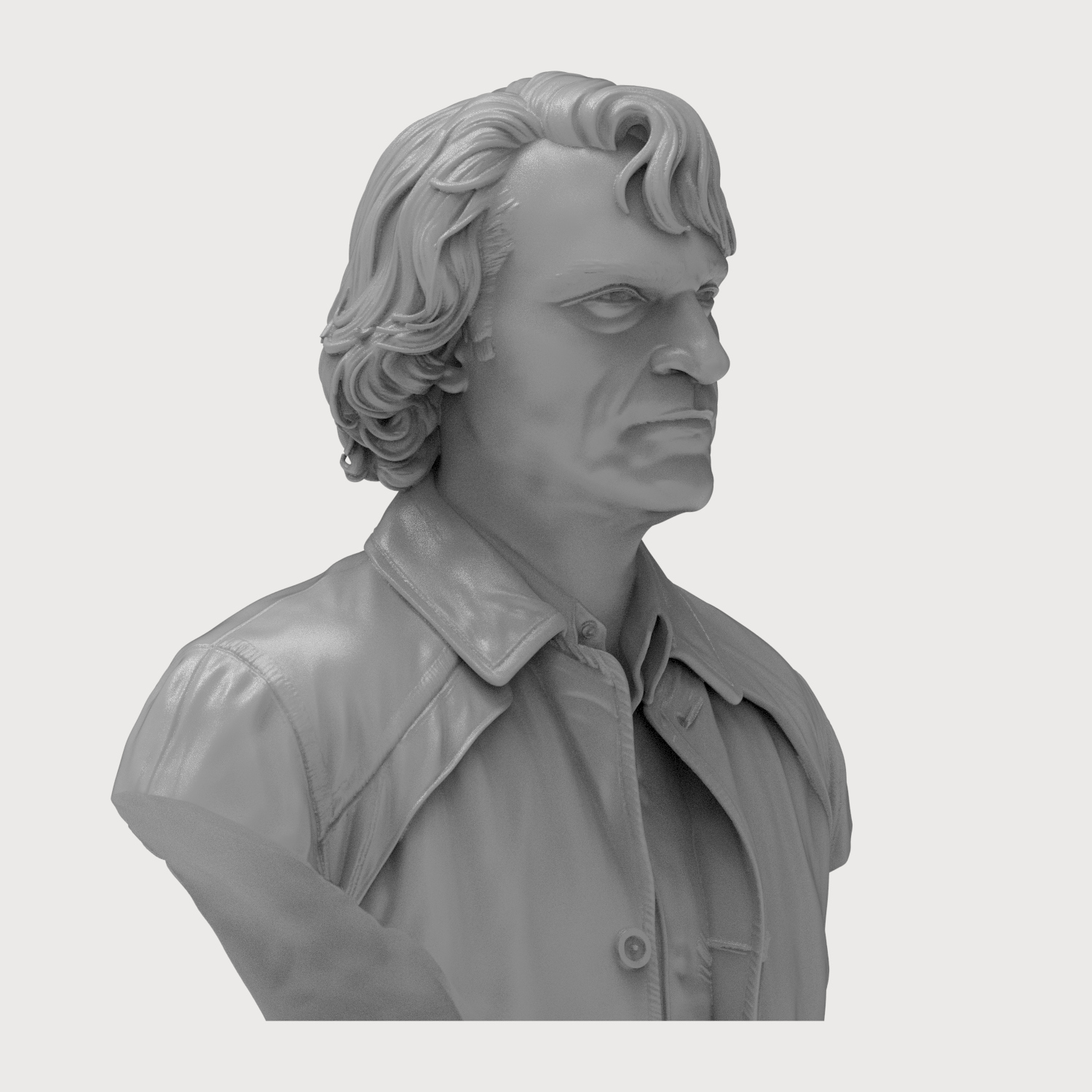 Arthur Fleck Joker 3D Printable Bust 3D Model