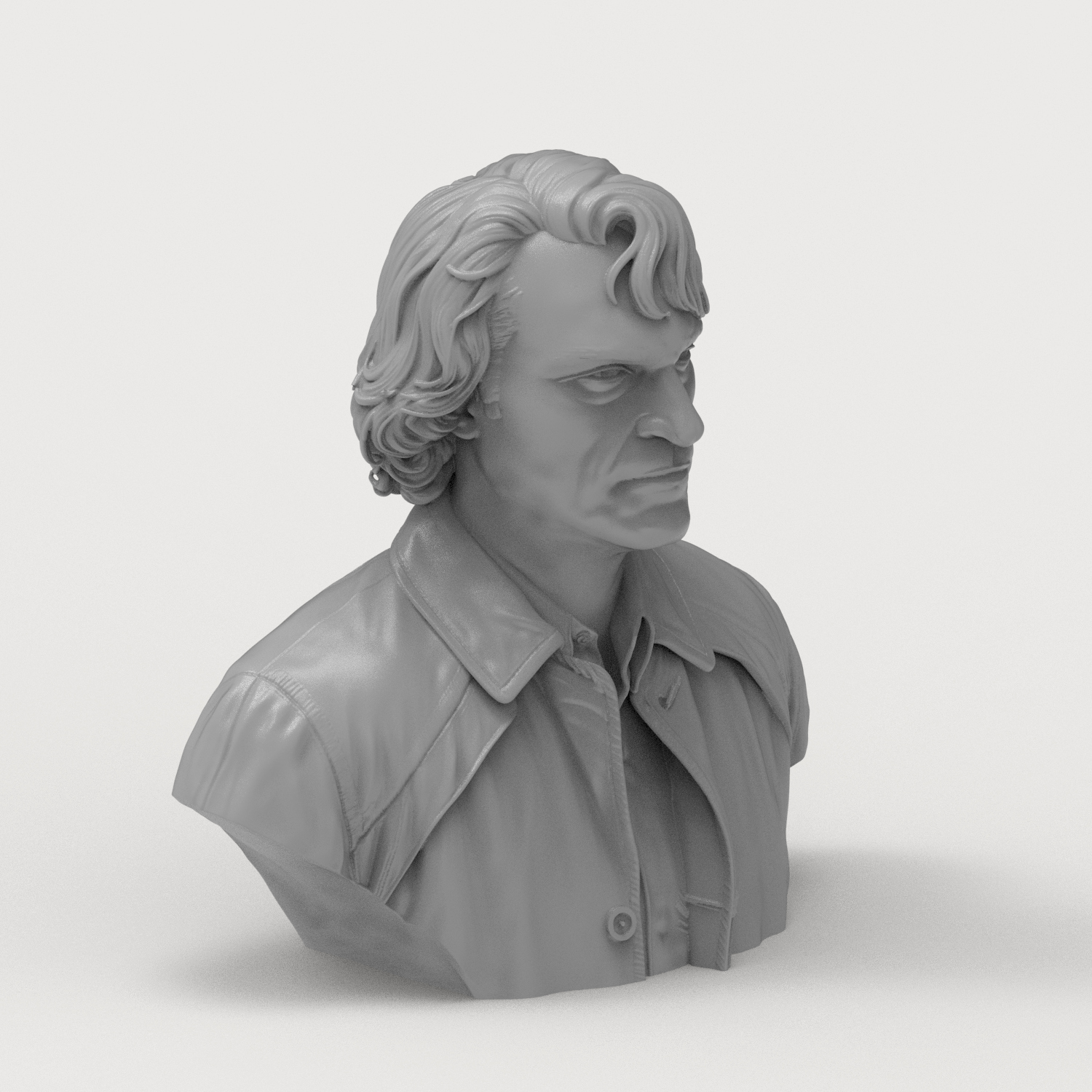 Arthur Fleck Joker 3D Printable Bust 3D Model