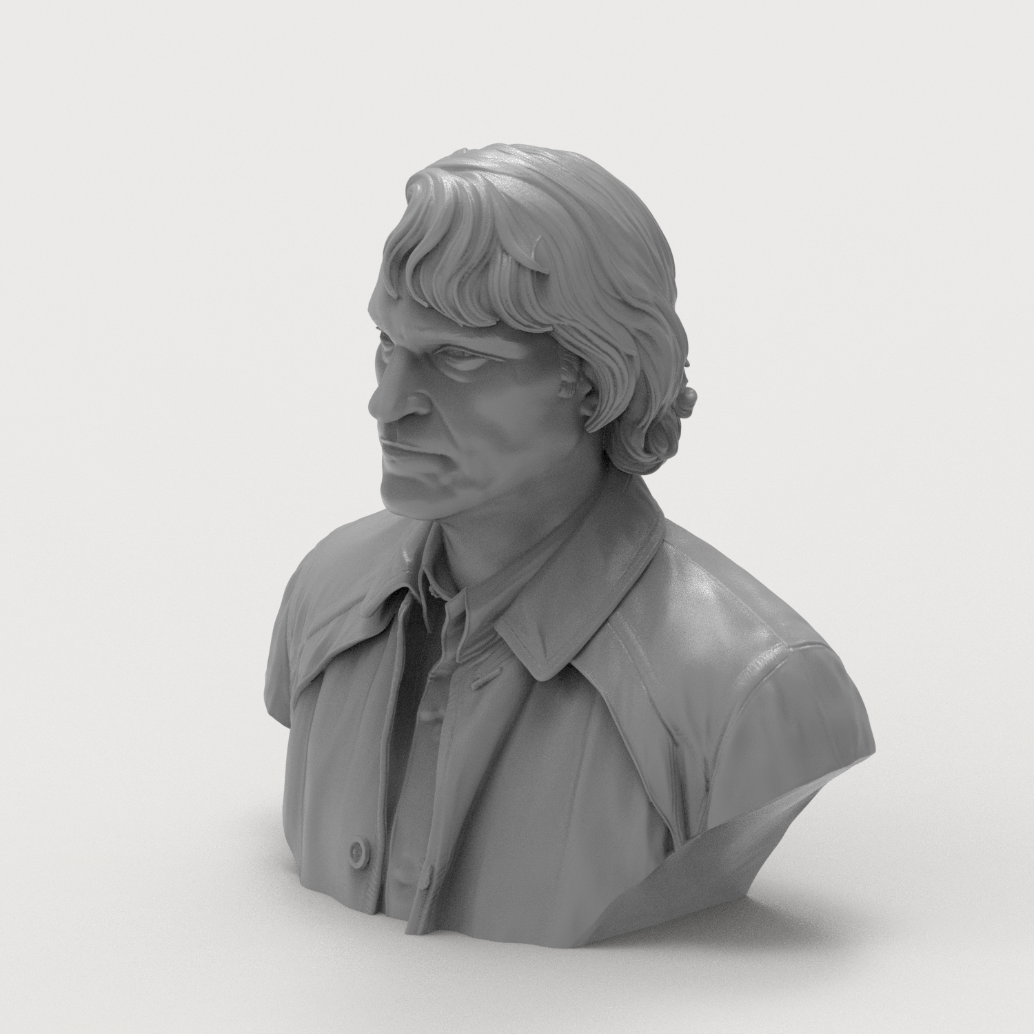 Arthur Fleck Joker 3D Printable Bust 3D Model