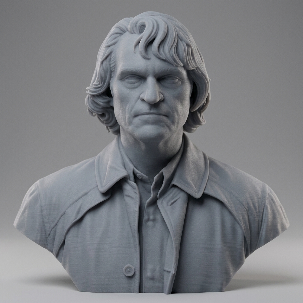 Arthur Fleck Joker 3D Printable Bust 3D Model