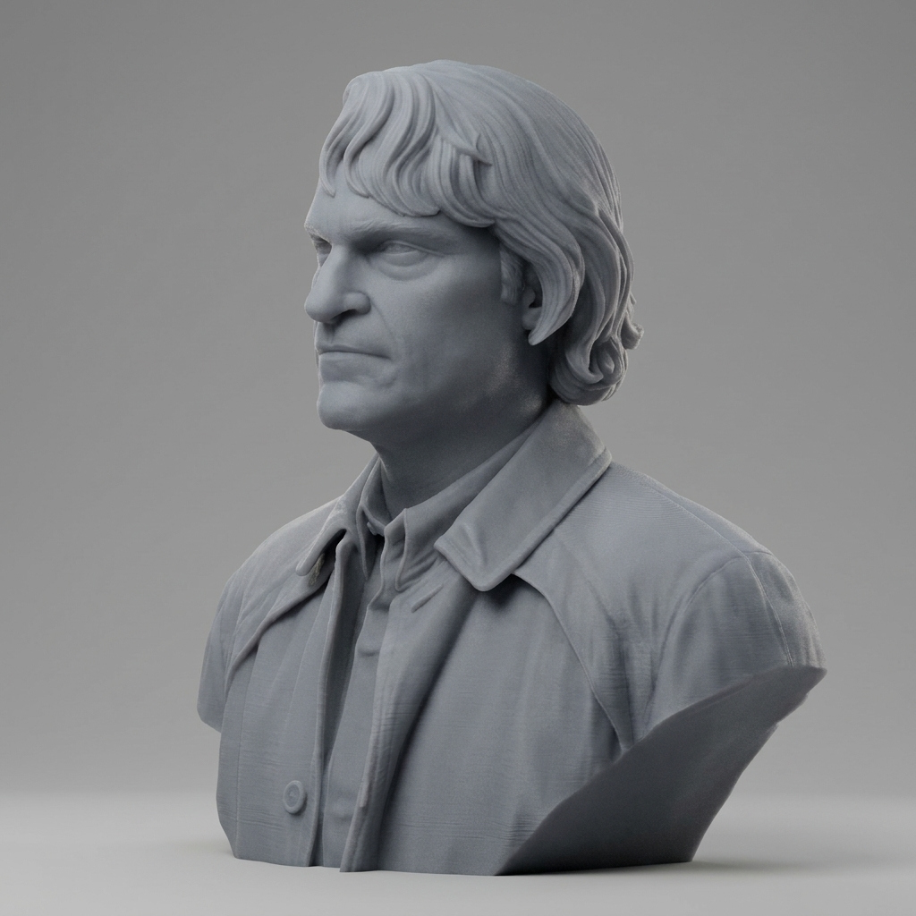 Arthur Fleck Joker 3D Printable Bust 3D Model