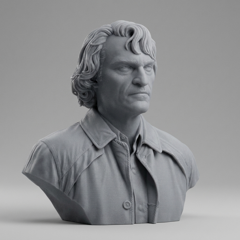 Arthur Fleck Joker 3D Printable Bust 3D Model