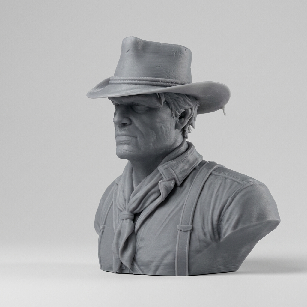 Arthur Morgan Red Dead Redemption 2 Bust 3D Model