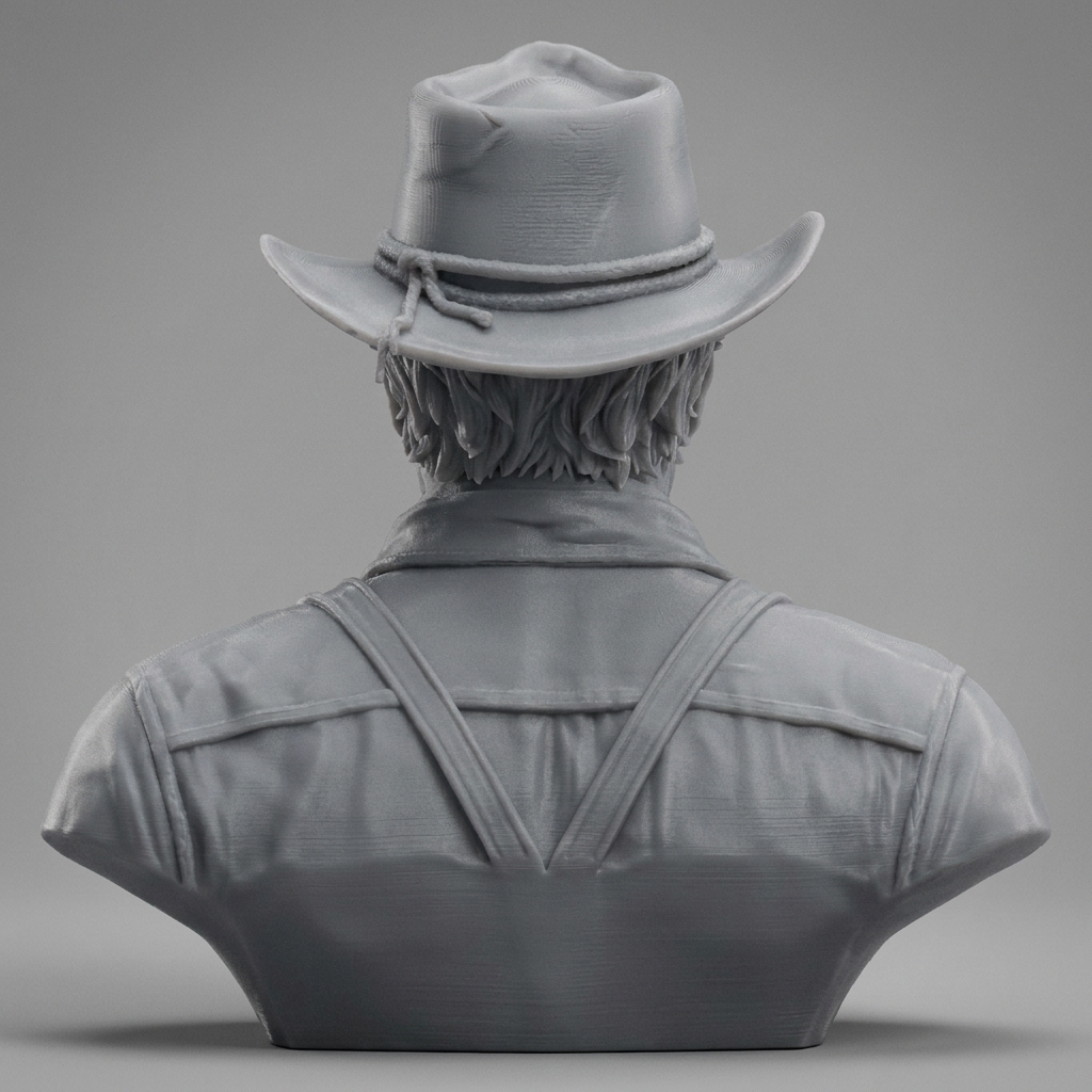 Arthur Morgan Red Dead Redemption 2 Bust 3D Model