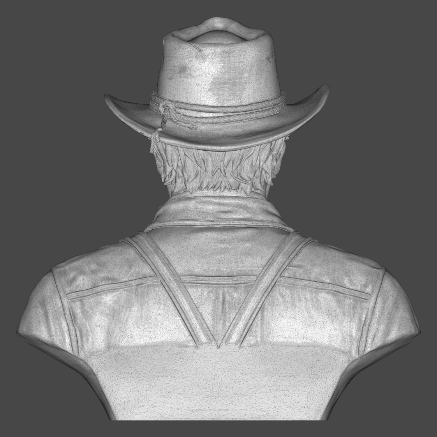 Arthur Morgan Red Dead Redemption 2 Bust 3D Model