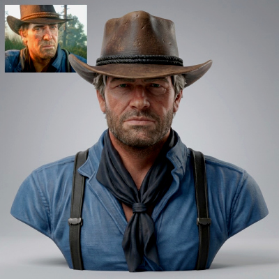Arthur Morgan Red Dead Redemption 2 Bust